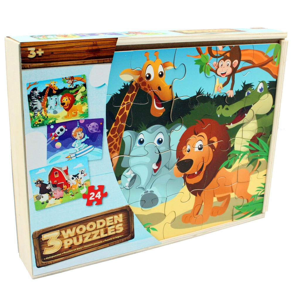 APLI Kids Puzzle Trio Berufe – 8 Puzzles à 3 Teile, 24 Teile Insgesamt | Lernspiel Für Kleinkinder Ab 3 Jahren