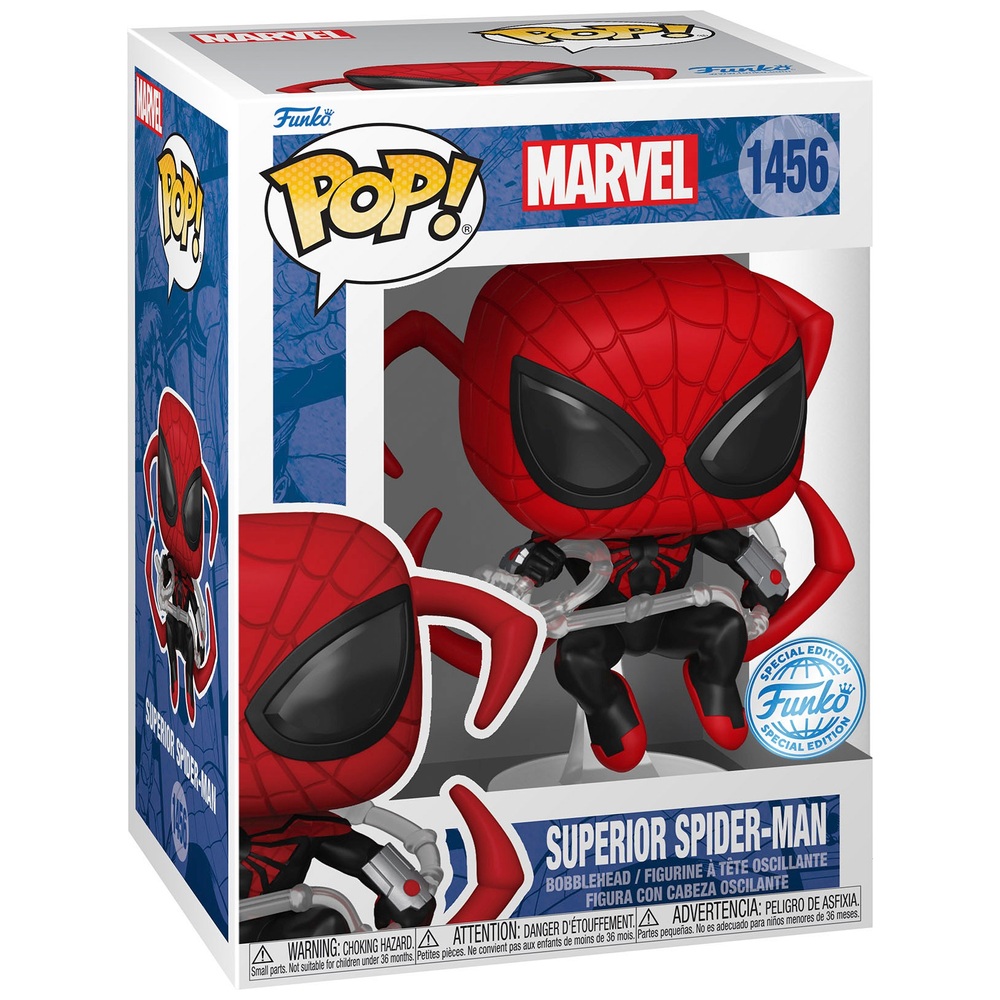 POP Vinyl 1456 Marvel Superior Spider Man Smyths Toys UK