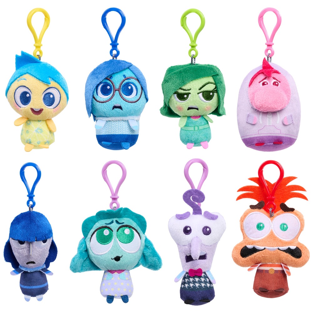 Disney Pixar Inside Out 2 Plush Clip Ons Assortment Smyths Toys Ireland