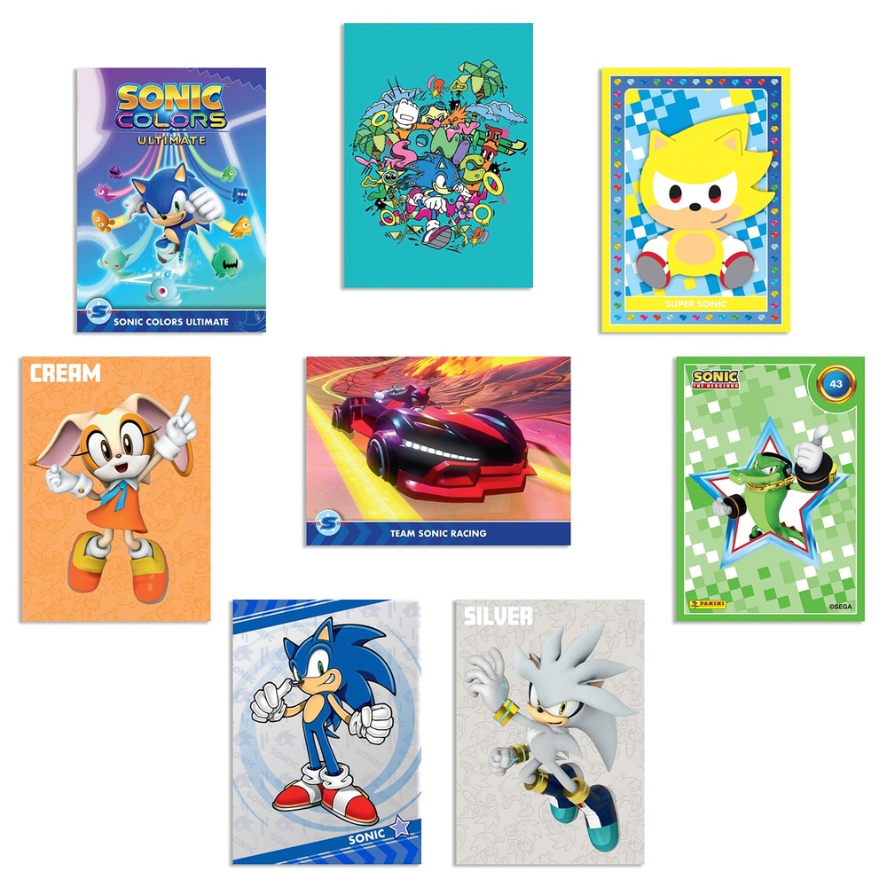 Panini Sonic Sammelkarten Value Pack - 24 Karten + 2 Bonus Karten