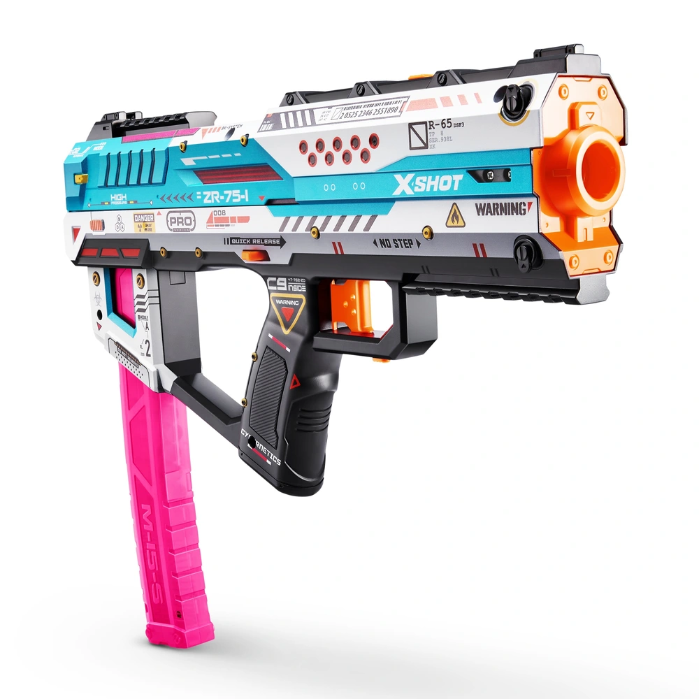 X-SHOT pro longshot と fury-x XSHOT SKINS Pro Series Fury-X Blaster mit 40 Pfeilen | Smyths Toys