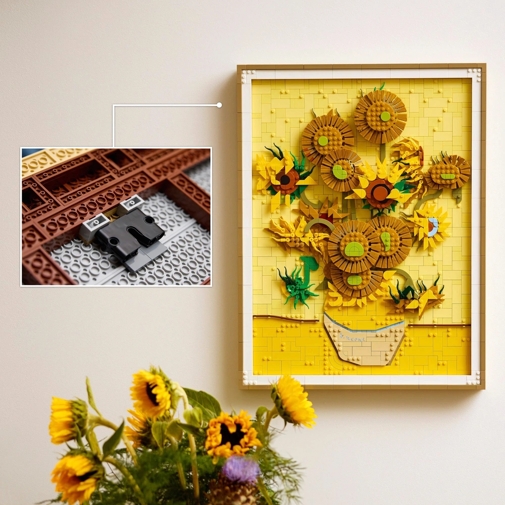 Set Di Edifici Con Fiori Di Girasole Con Luci - Vincent Van Gogh, Mini