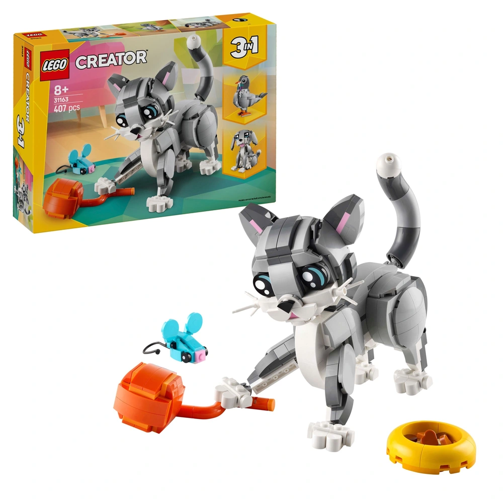 LEGO Creator 31163 3-in-1 Playful Cat Set Smyths Toys UK