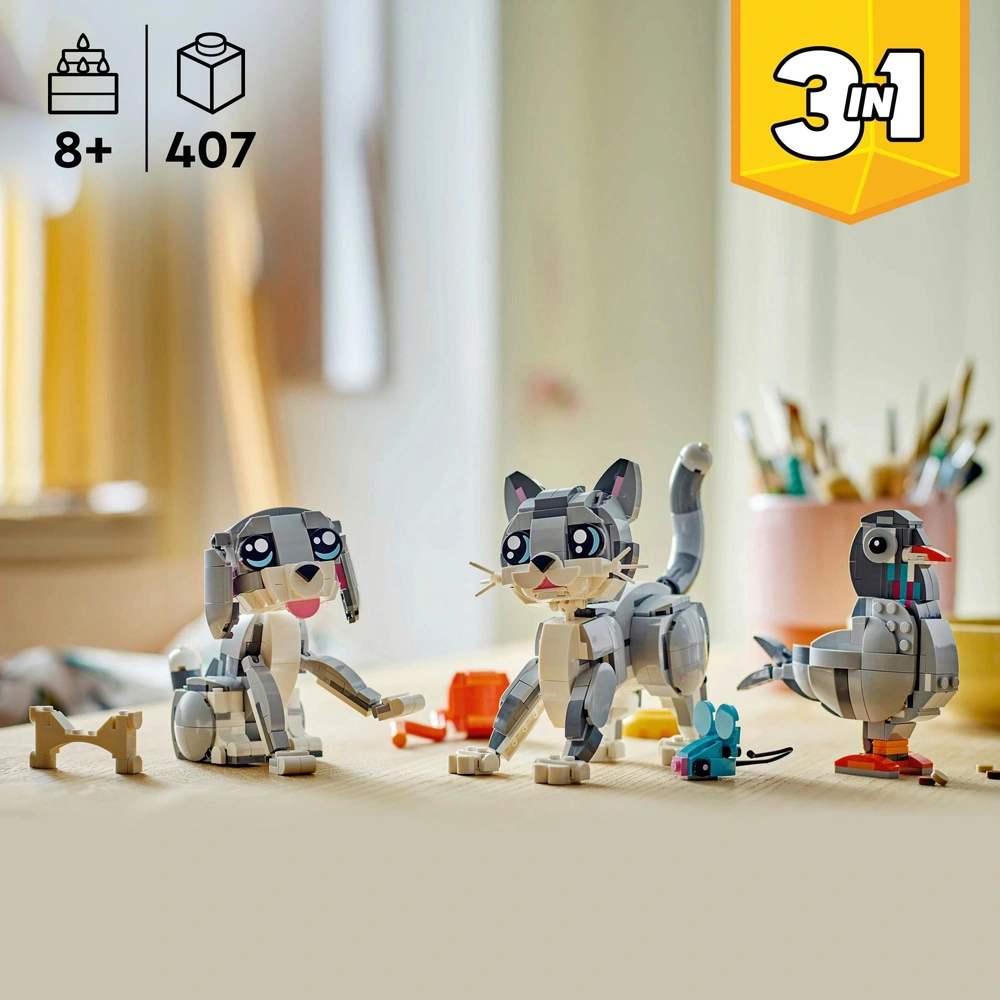 LEGO Creator 31163 3-in-1 Playful Cat Set | Smyths Toys UK
