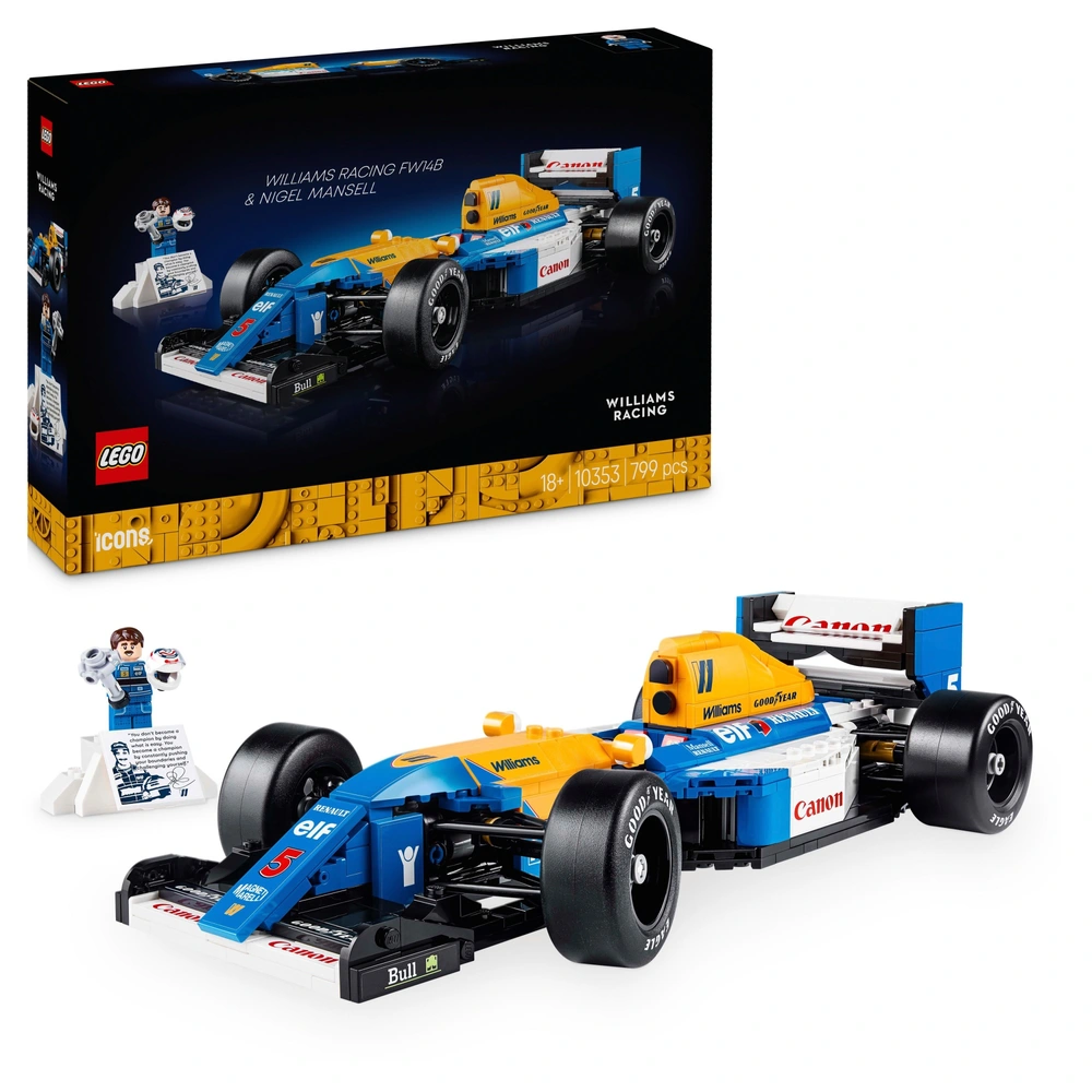 LEGO Icons 10353 Williams Racing FW14B & Nigel Mansell F1 Set for