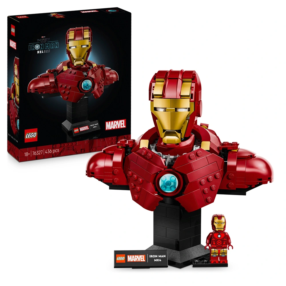 LEGO Marvel 76327 Iron Man MK4 Bust Set for Adults Smyths Toys UK