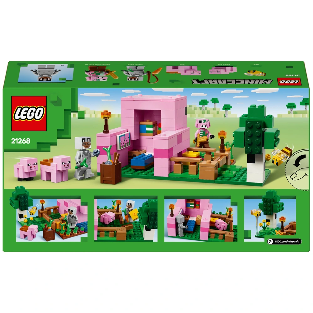 LEGO Minecraft 21268 The Baby Pig House Set Smyths Toys UK