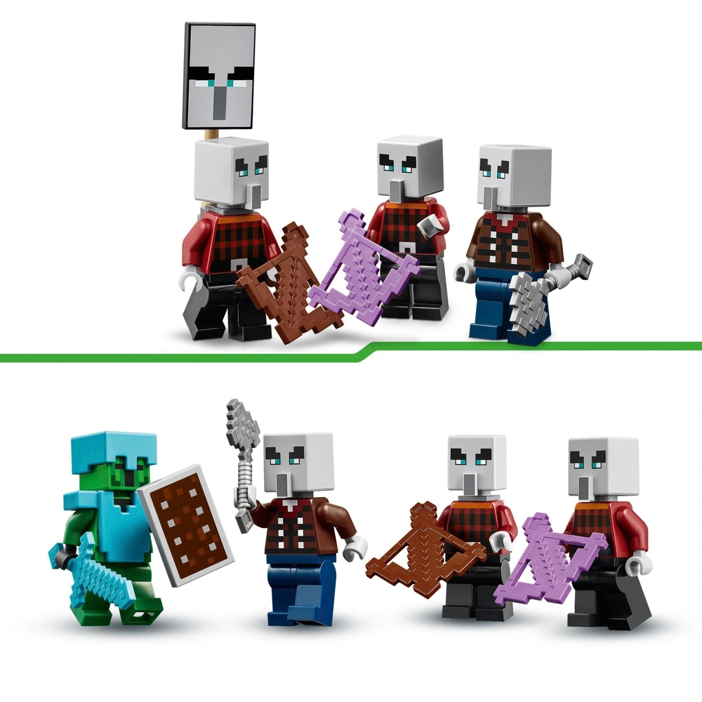 LEGO Minecraft 21267 The Illager Desert Patrol Set Smyths Toys