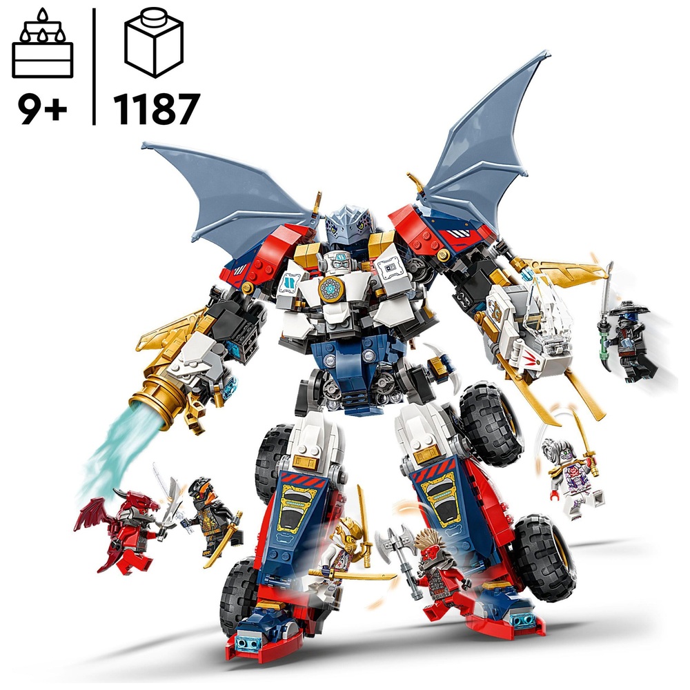 LEGO NINJAGO 71834 Zane's Ultra Combiner Mech Set | Smyths Toys UK