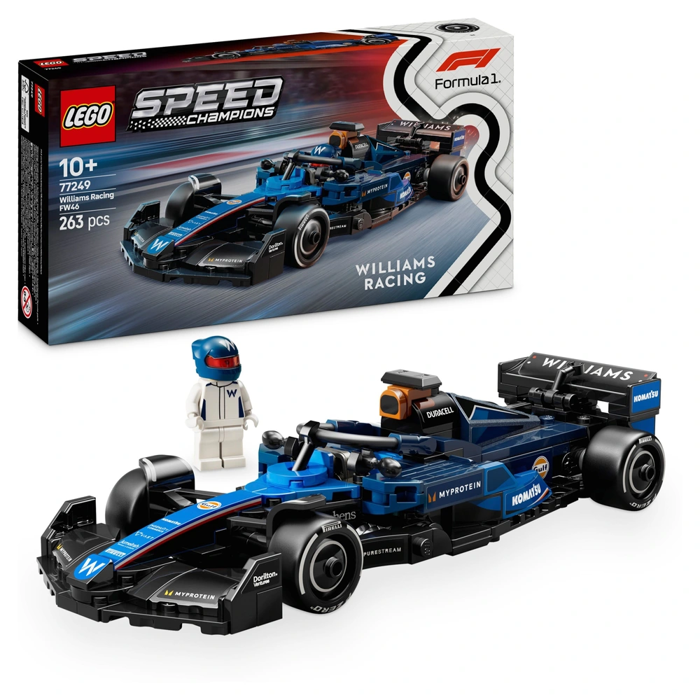 LEGO Speed Champions 77249 Williams Racing FW46 F1 Race Car Set