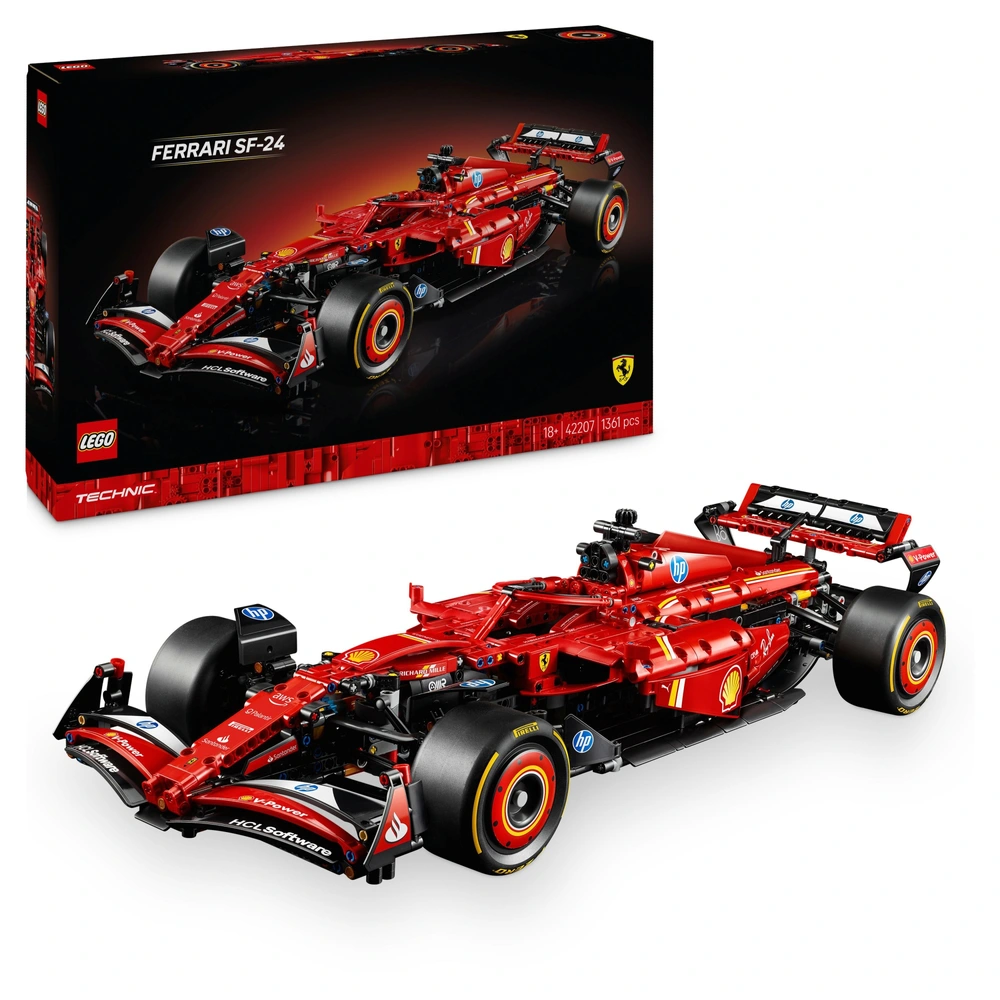 LEGO Technic 42207 Ferrari SF-24 F1 Car Set for Adults Smyths