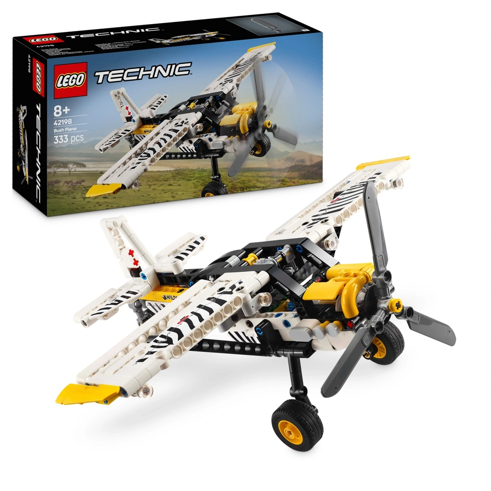 LEGO Technic 42198 Bush Plane Set Smyths Toys UK