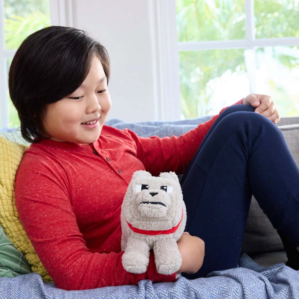 Peluche Ufficiale Minecraft Movie &ndash; Dennis Il Lupo 20 Cm, Mattel, Peluche Lavabile, Taglia Piccola, Nuovo