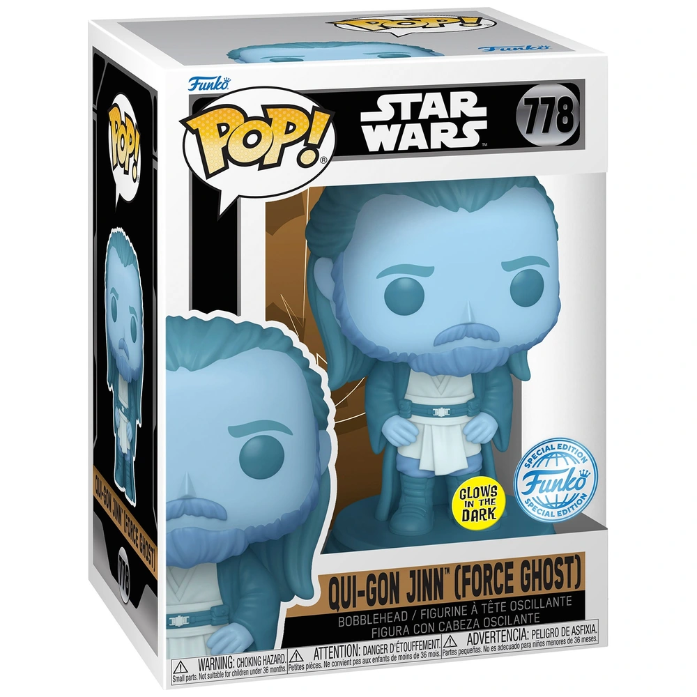 Funko POP! Bobble-Head Figur 778 Star Wars Qui-Gon Jinn (Force