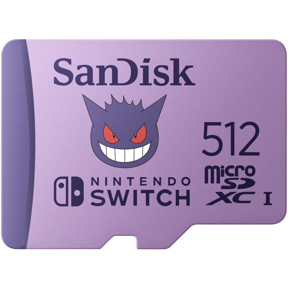SanDisk 512GB microSD Card for Nintendo Switch Pokémon Gengar