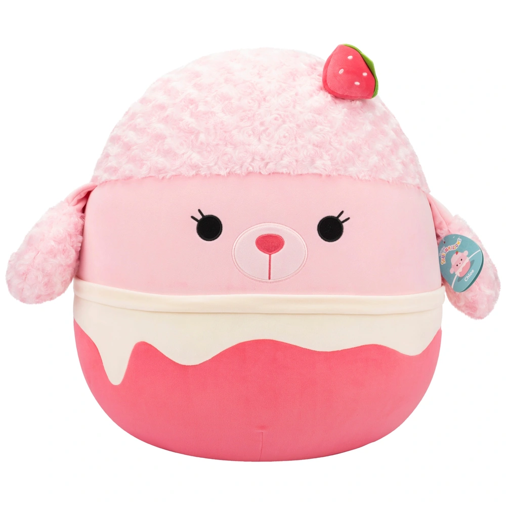 Original Squishmallows Plush Chloe the Strawberry Milkshake Poodle
