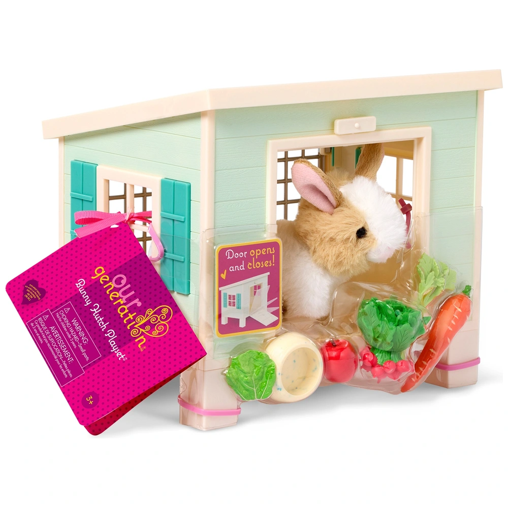 Our Generation Bunny Hutch and Accessories Playset Smyths Toys UK