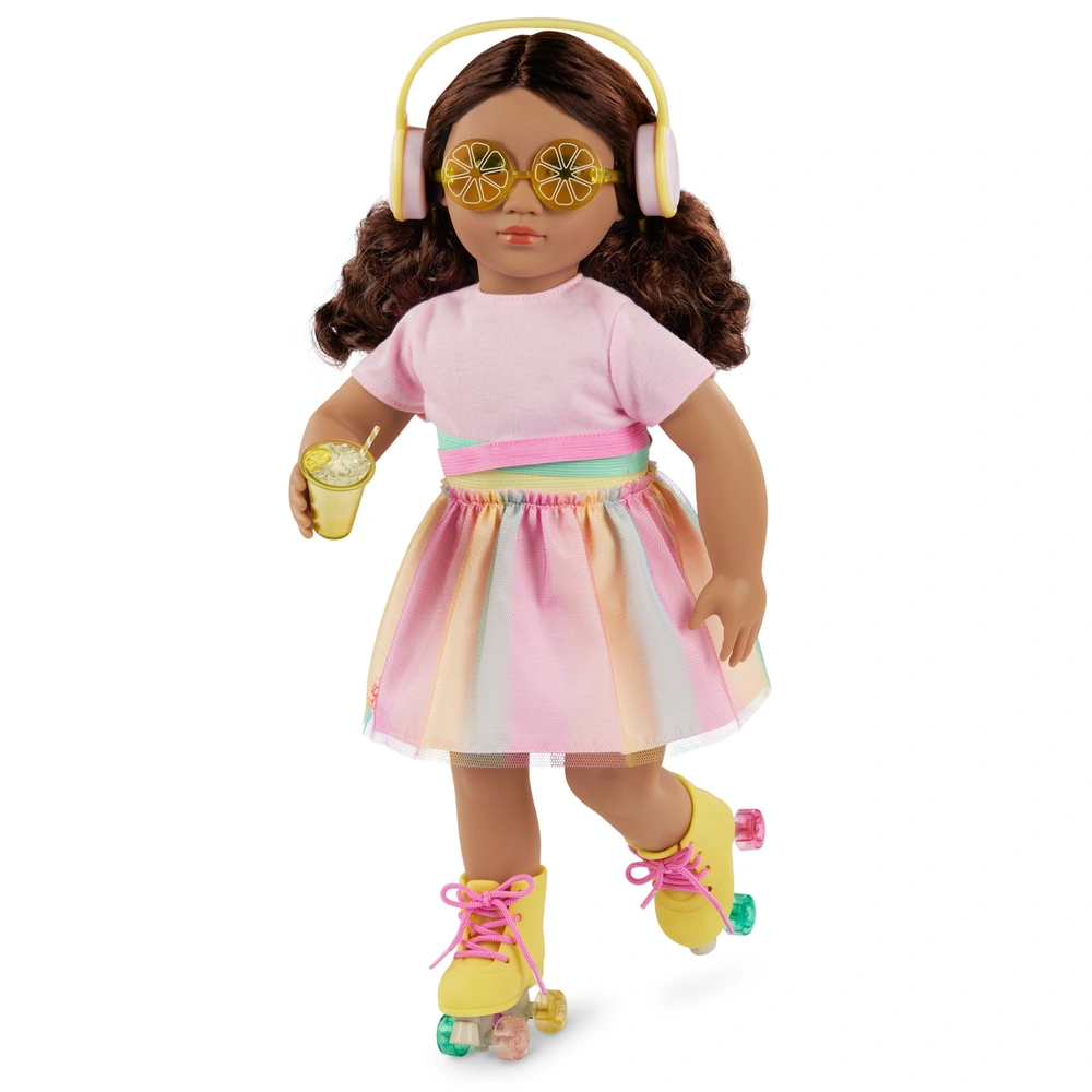 Our Generation Deluxe Rollerblades Lemonade Outfit Smyths Toys
