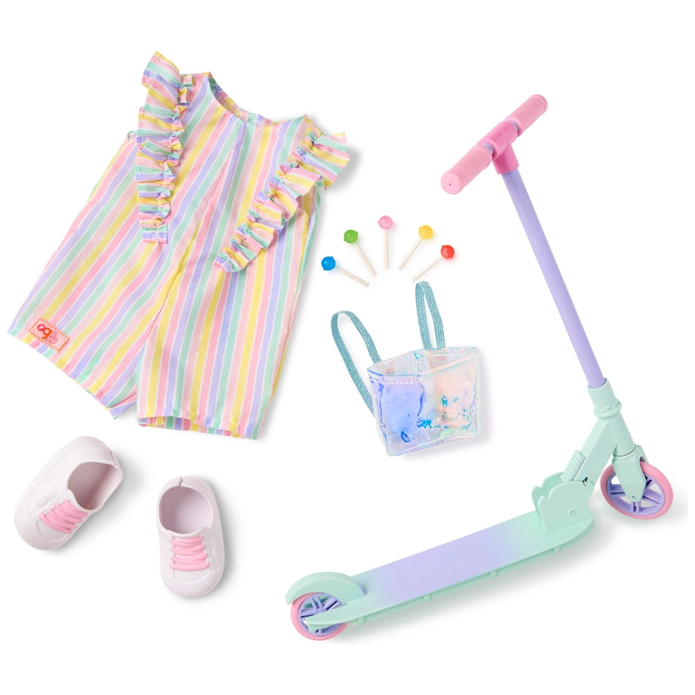 Our Generation Deluxe Scooter Ride the Rainbow Outfit Smyths Toys UK