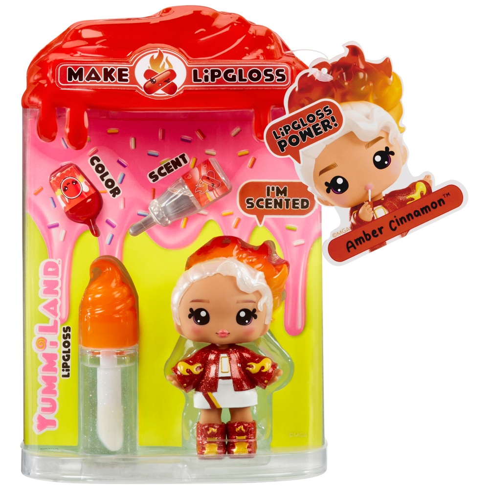Yummiland Lip Gloss Doll Amber Cinnamon (Small) | Smyths Toys UK