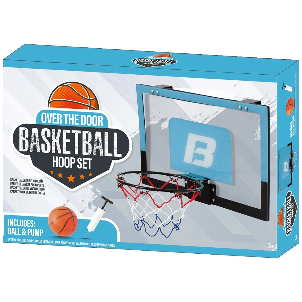 Panier De Basket Enfant Avec Scoreboard - Set Complet 4 Ballons, Filets Et Pompe Pour Porte