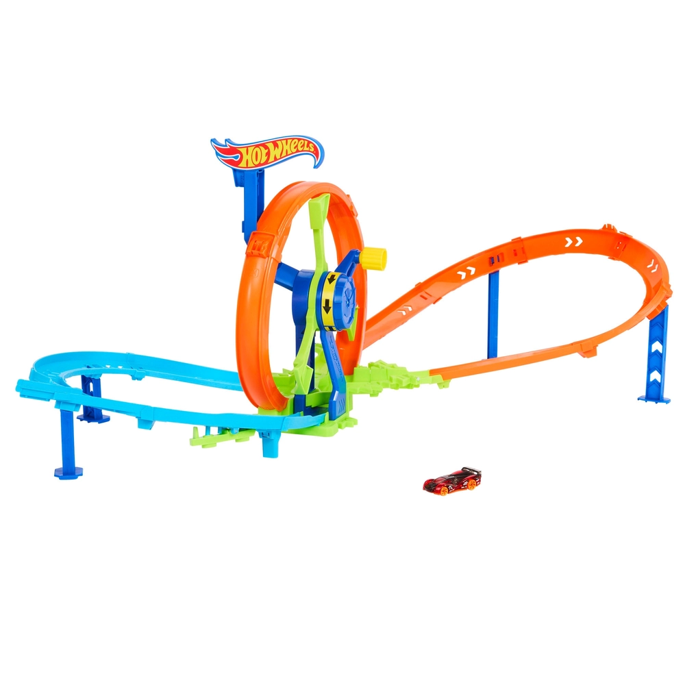 Hot Wheels Stunt Tracks Rapid Launch Loop Playset Smyths Toys UK