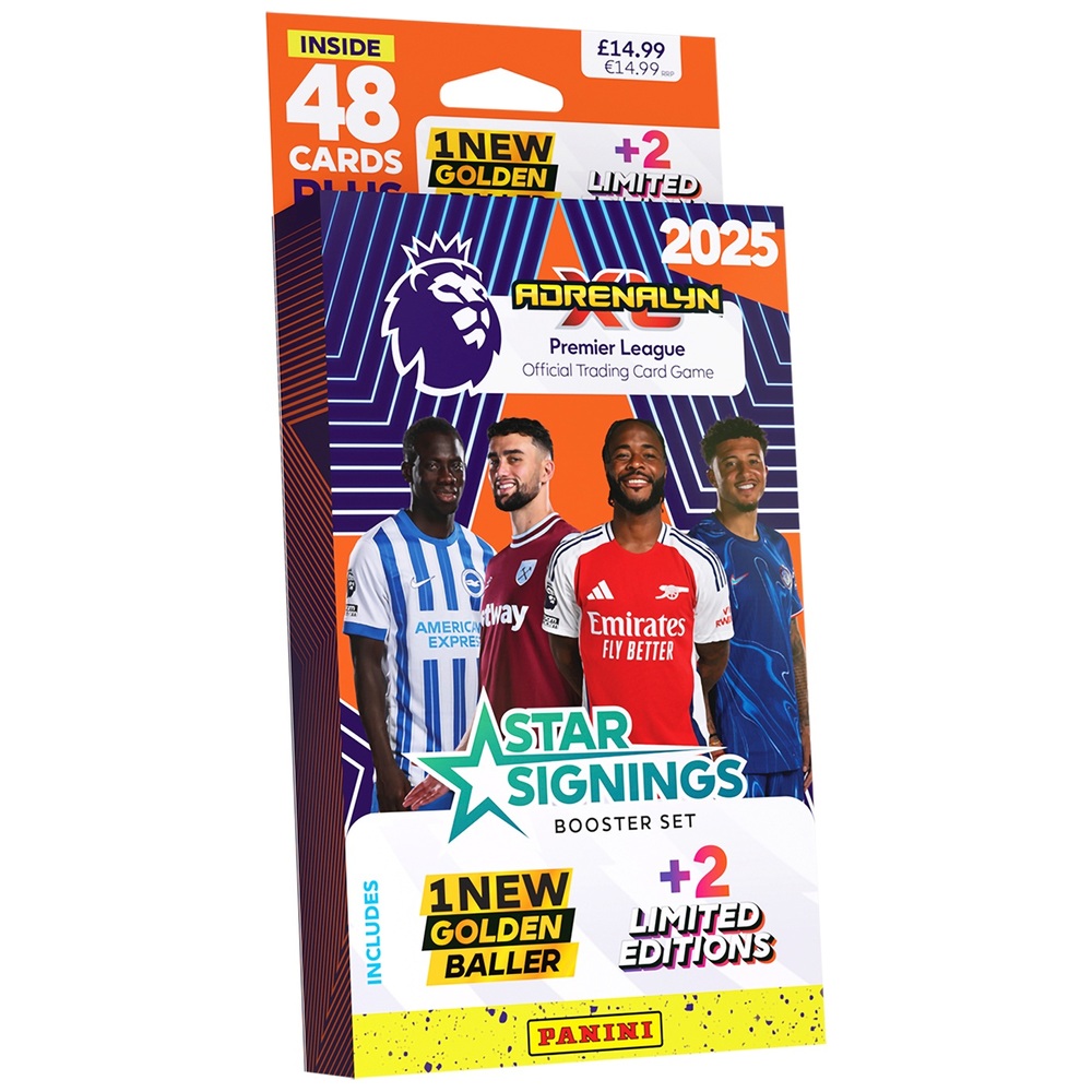 Premier League 2025 Adrenalyn XL Official Trading Cards Star Signings Booster Set Smyths Toys UK