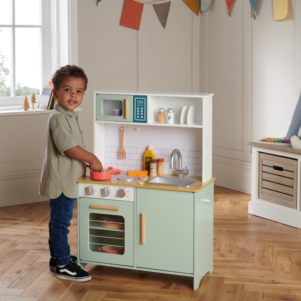 Kitchen Corner Wooden Play Kitchen Smyths Toys UK
