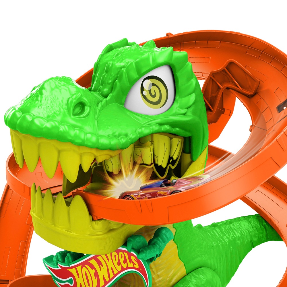 Hot Wheels City T-Rex Blaze Battle Playset | Smyths Toys UK