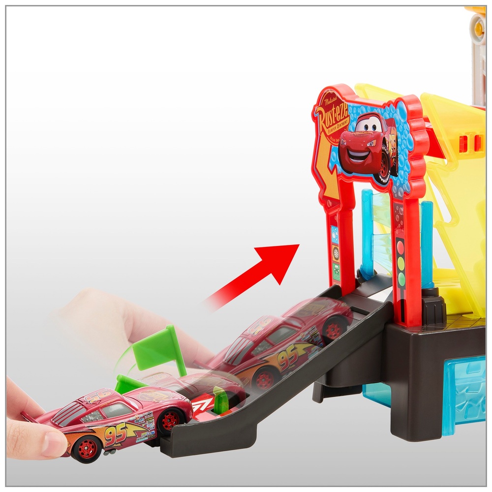 Disney Cars Colour-Changing Race Ready Car Wash Playset | Smyths Toys UK
