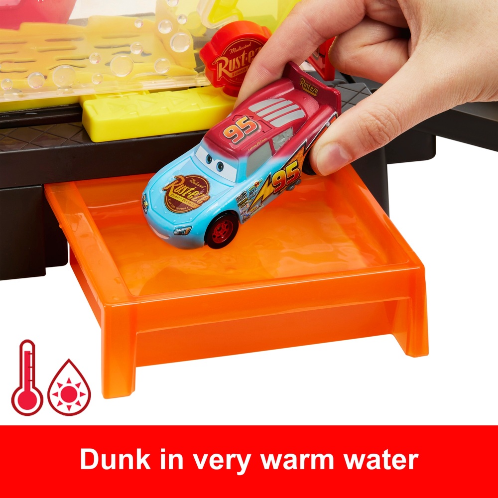Disney Cars Colour-Changing Race Ready Car Wash Playset | Smyths Toys UK