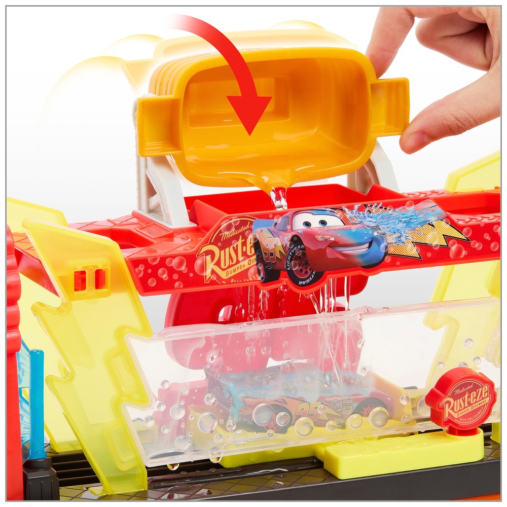 Disney Cars Colour-Changing Race Ready Car Wash Playset | Smyths Toys UK