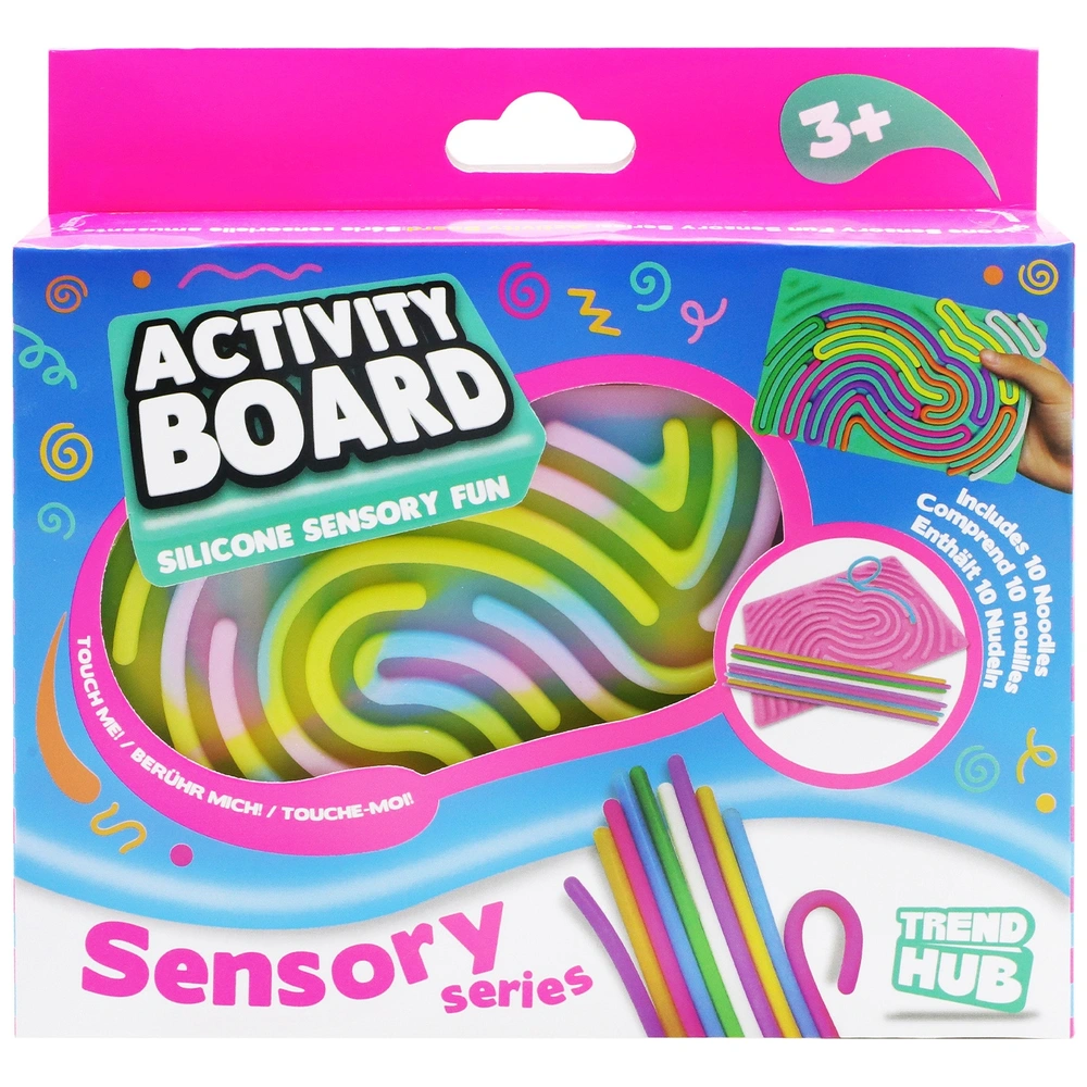 Sensorik Activity Board Mit 20 Schnüren - Silikon Fidget Spielzeug Für Kinder Ab 3 Jahren