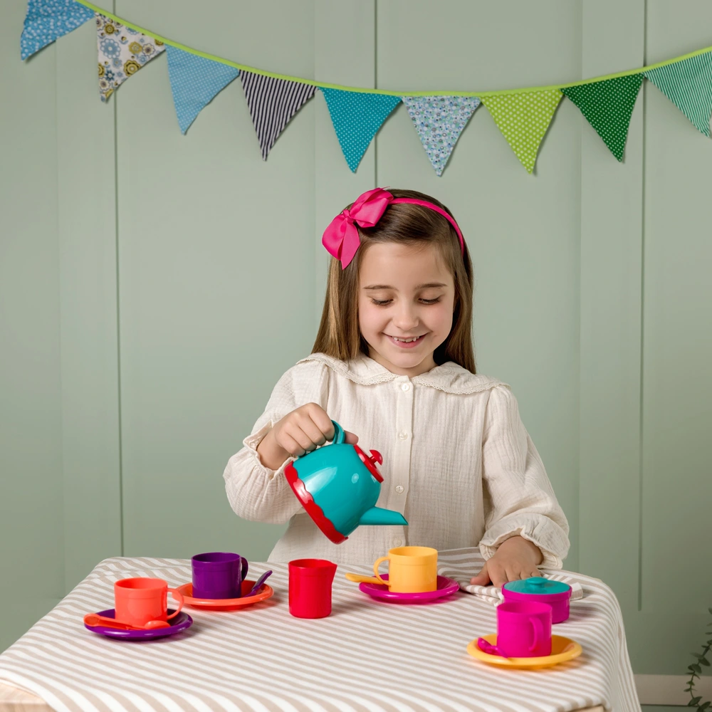 Tea Party 16-Piece Play Tea Set for Four Smyths Toys UK