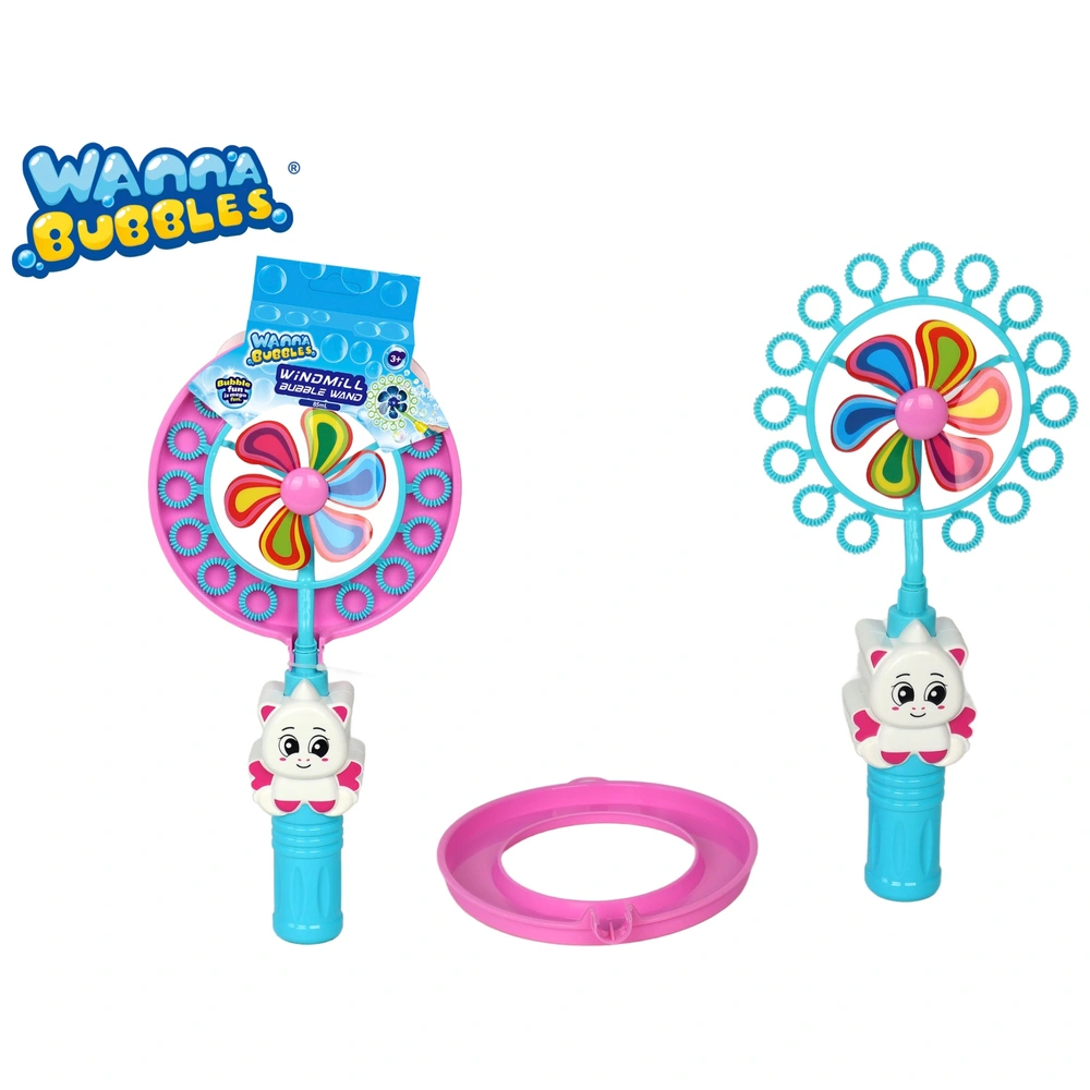 Wanna Bubbles Windmill Bubble Wand 85ml Assortment Smyths Toys UK