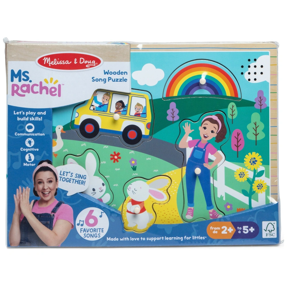 Melissa Doug Rachel Wooden Sound Puzzle Smyths Toys UK