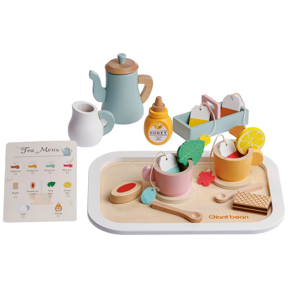 Kitchen Corner Wooden Tea Set with Tea Menu Smyths Toys UK