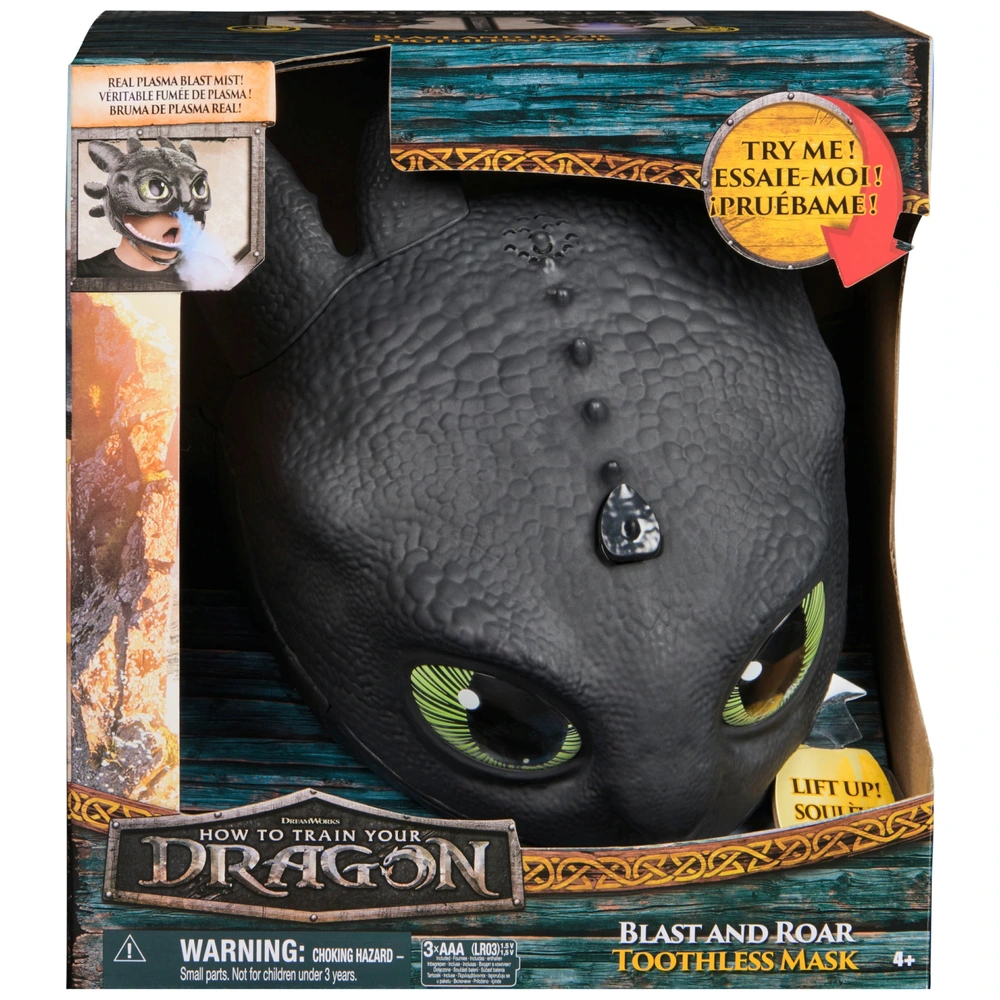 How to Train Your Dragon Toothless Drakenmasker met licht en