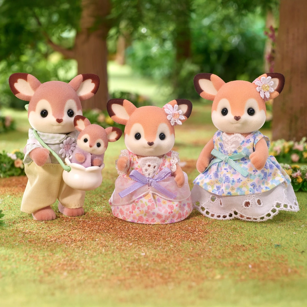 Sylvanian Families Red Deer Family ドール 人形 おもちゃ Sylvanian Families Buckley Red Deer Family Calico Critters Vintage Rare  Flair