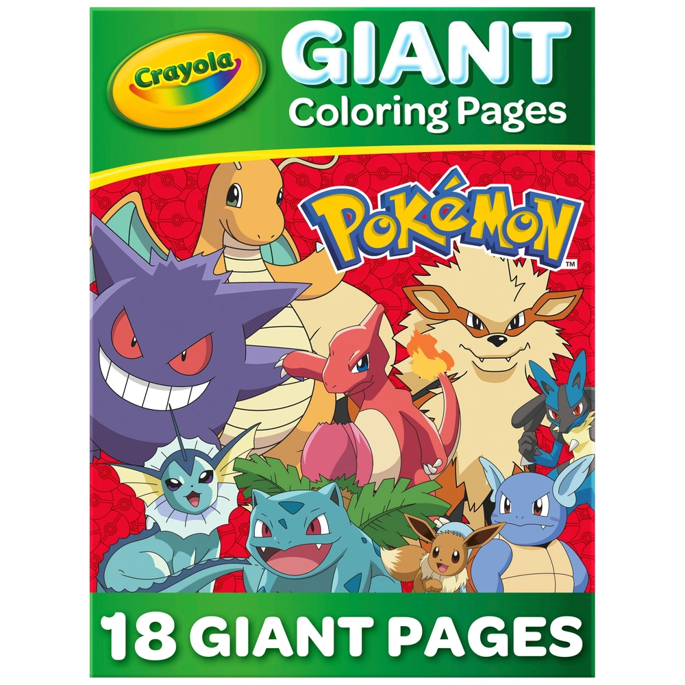 Crayola Pokmon Giant Colouring Pages Book | Smyths Toys UK Crayola Pokmon Giant Colouring Pages Book | Smyths Toys UK