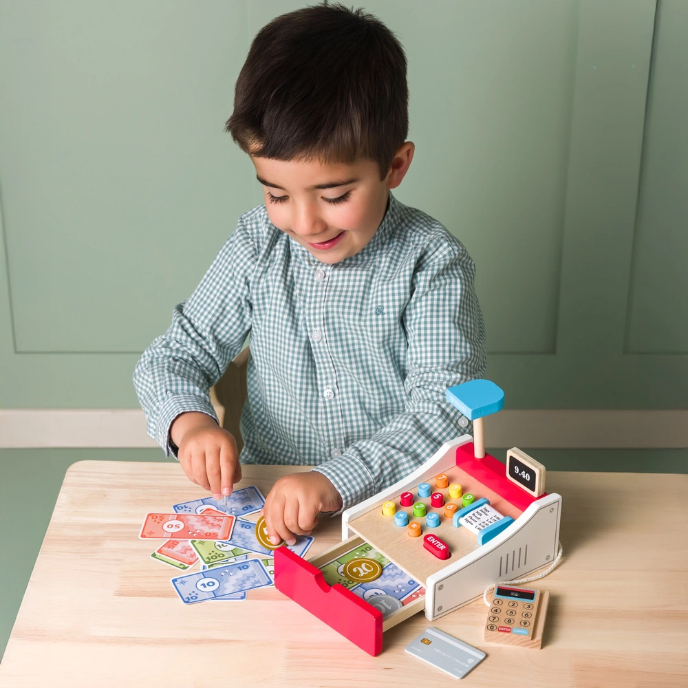 Kit Caisse Enregistreuse En Bois à Assembler - Jeu D'imitation épicerie Pour Enfants, Baker Ross