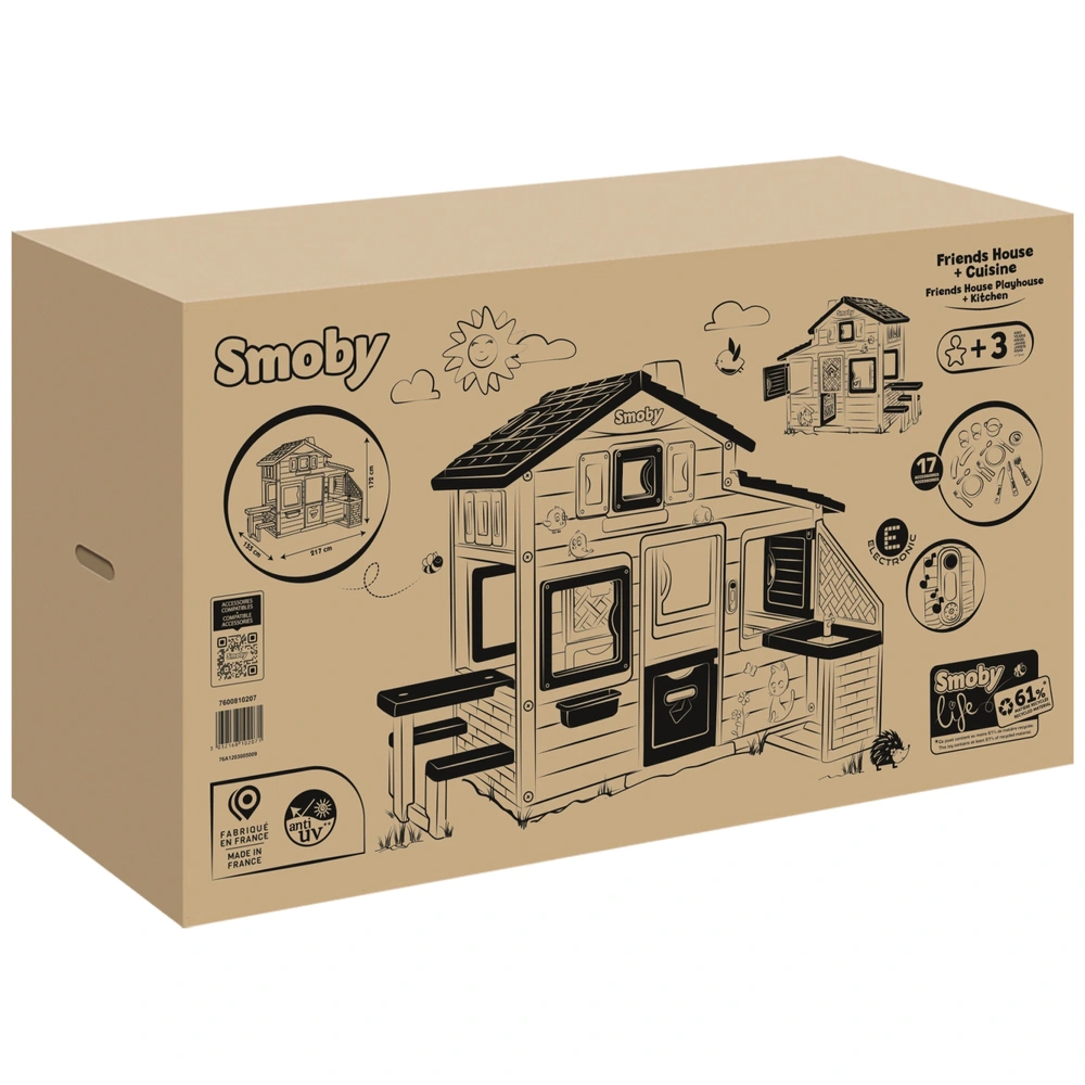 Smoby Life Neo Friends Play House with Kitchen Smyths Toys UK