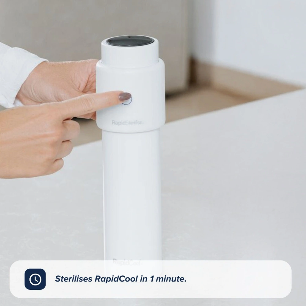 Dr. Talbot's Nuby - UV sterilisator voor flessen, spenen, speeltjes, smartphones - Met rooster,Groot,Blauw