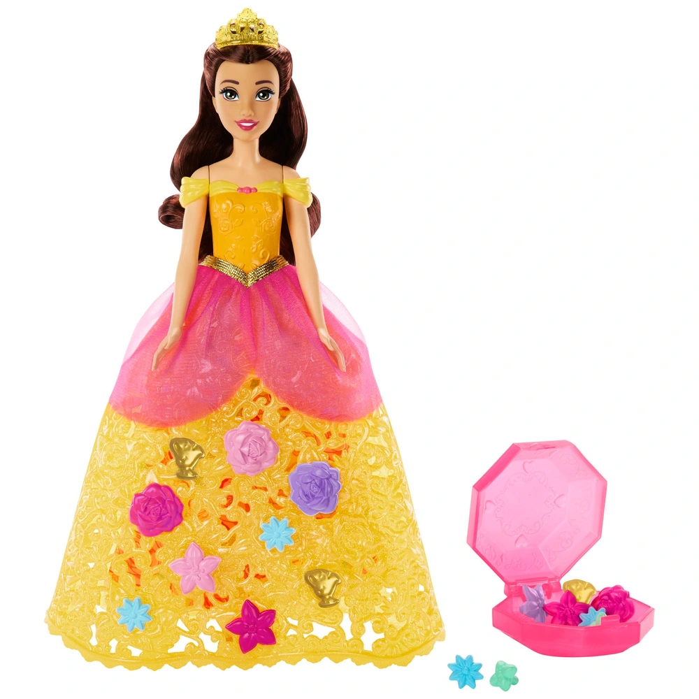 Disney Princesses Poupée Belle Robe à Fleurs Smyths Toys France