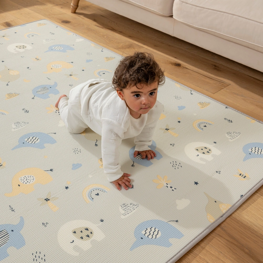 HUBORNS - Opvouwbaar & Omkeerbaar Baby Speelkleed 200 × 180 cm – 1 cm Dempende Dikte, Waterdicht, Antislip, Verstevigde Zoom & Draagtas (Stad XL HUBORNS - Opvouwbaar & Omkeerbaar Baby Speelkleed 200 × 180 cm – 1 cm Dempende Dikte, Waterdicht, Antislip, Verstevigde Zoom & Draagtas (Stad XL