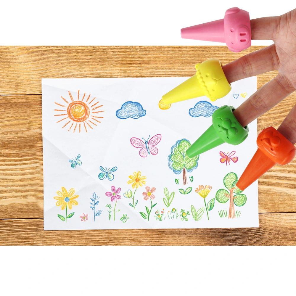 KINSPORY Crayons En Cire Pour Tout-Petits - 24 Couleurs Gros Feutres Coloriage Bébé Dès 1 An - Non Toxiques Et Faciles à Tenir