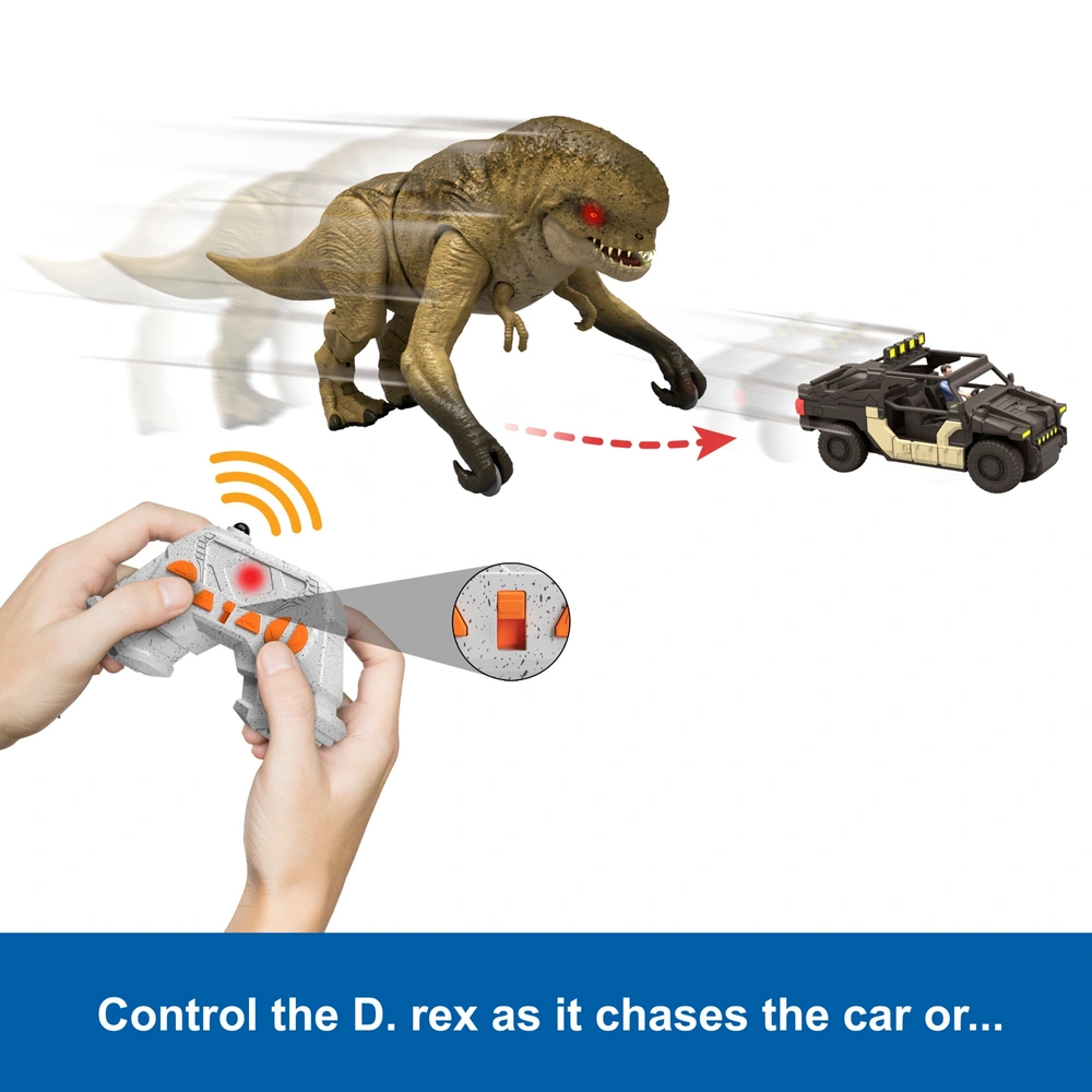 Jurassic World Rebirth Remote Control Track 'n Chomp Dinosaur