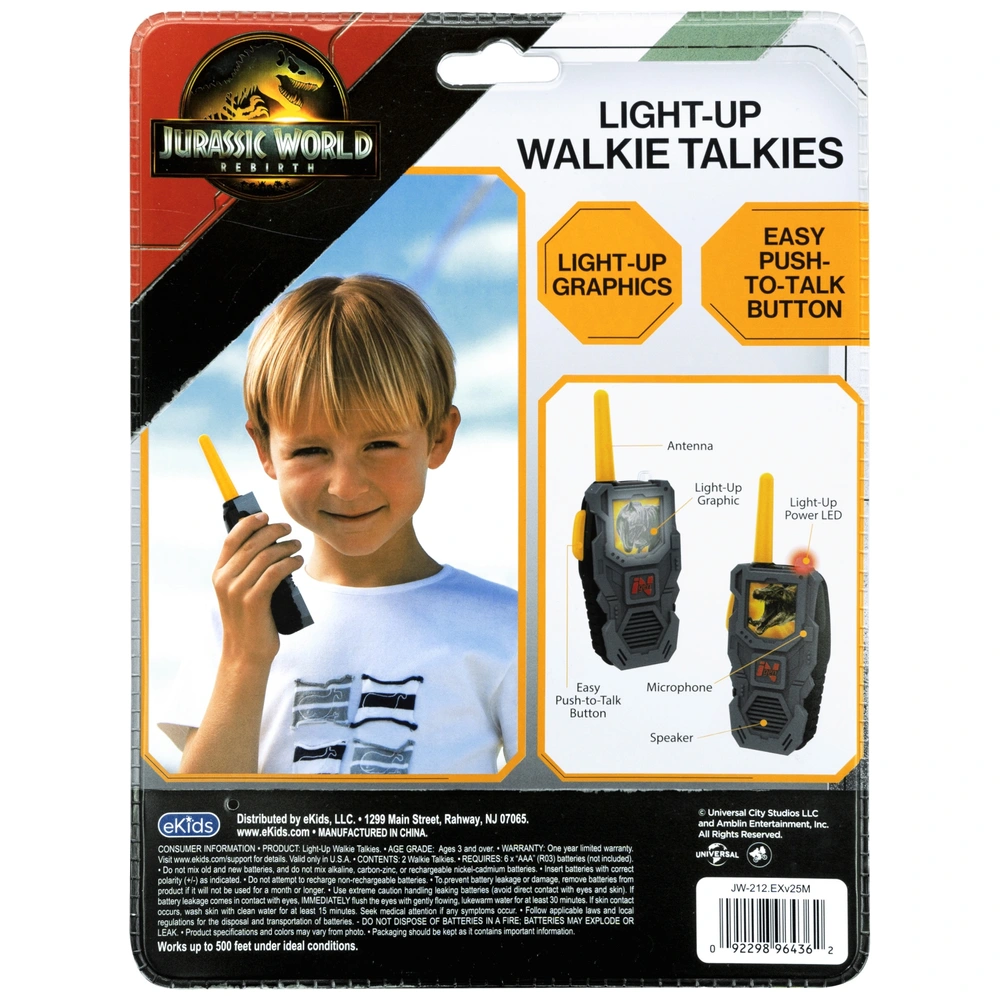 eKids Jurassic World Walkie Talkies 2er Set | Smyths Toys Schweiz