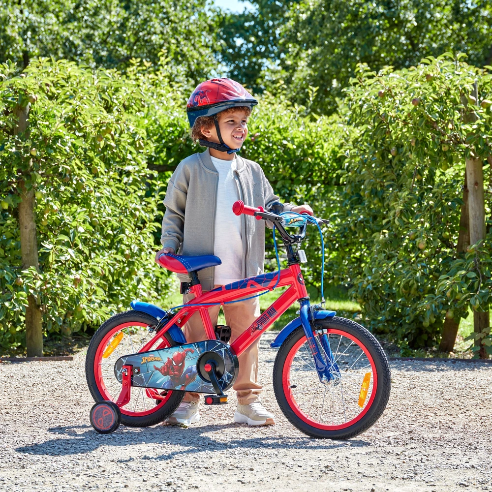 16 Inch Marvel Spider-Man Bike Red | Smyths Toys Ireland