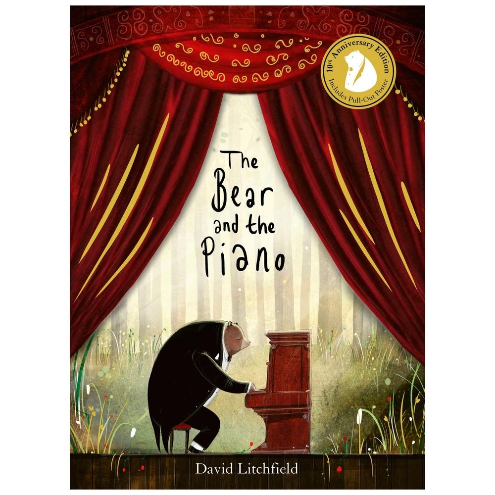 The Bear & The Piano 10th Anniversary Edition by David Litchfield Paperback  Book | Smyths Toys UK